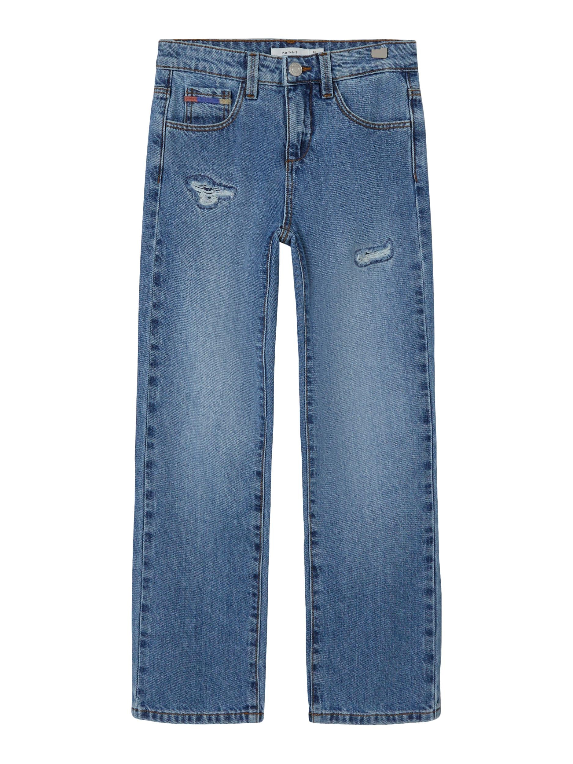 Girl's Rose Straight Jeans 2395 - Medium Blue Denim-Front View