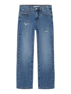 Girl's Rose Straight Jeans 2395 - Medium Blue Denim-Front View