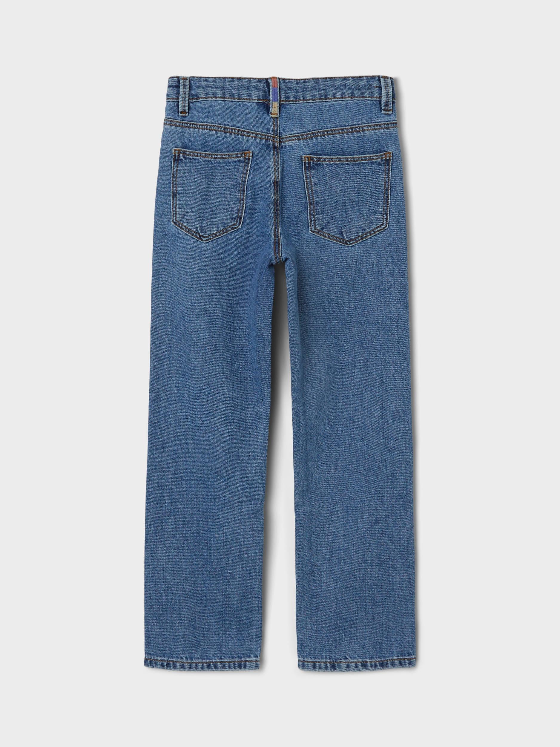 Girl's Rose Straight Jeans 2395 - Medium Blue Denim-Back View