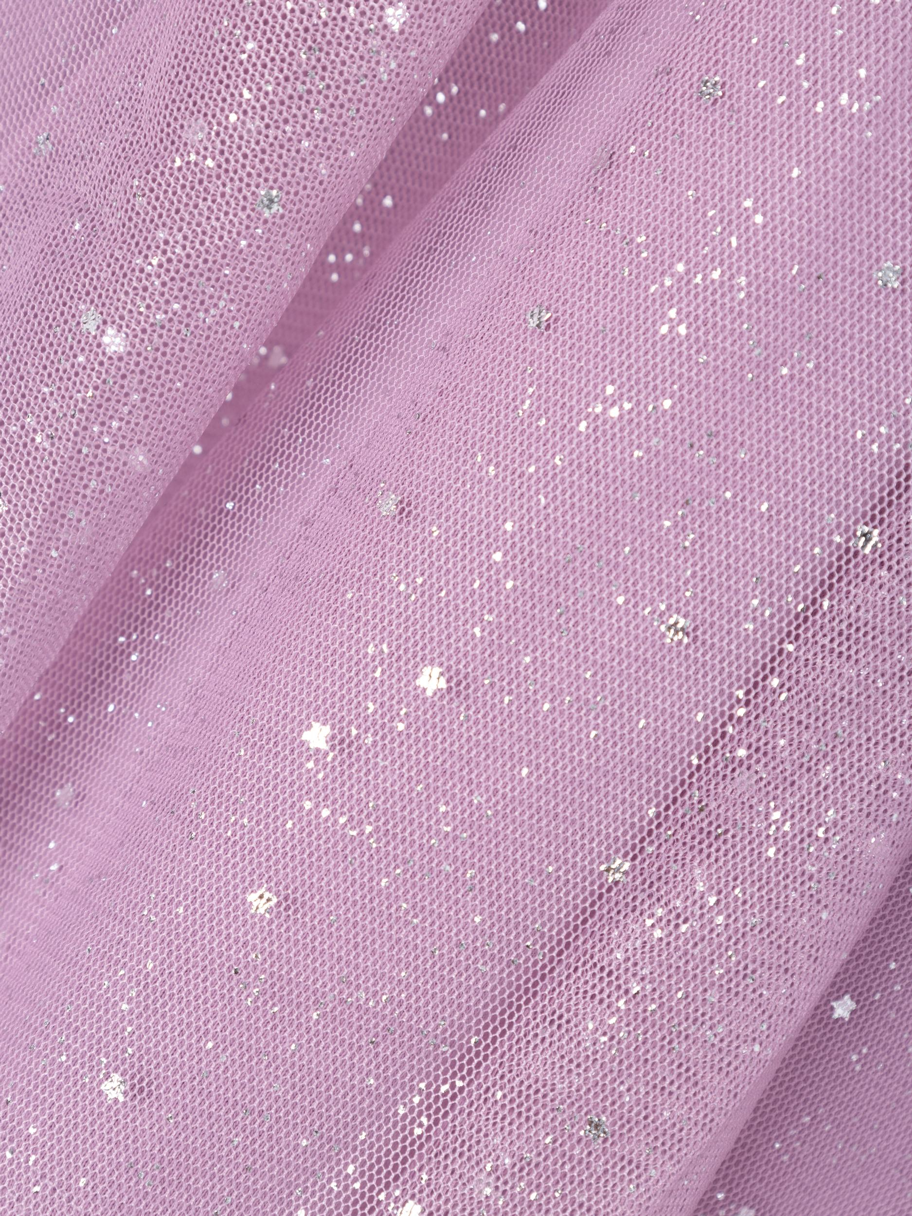 Randie Tulle Lavender Mist Girls Skirt-Close up view