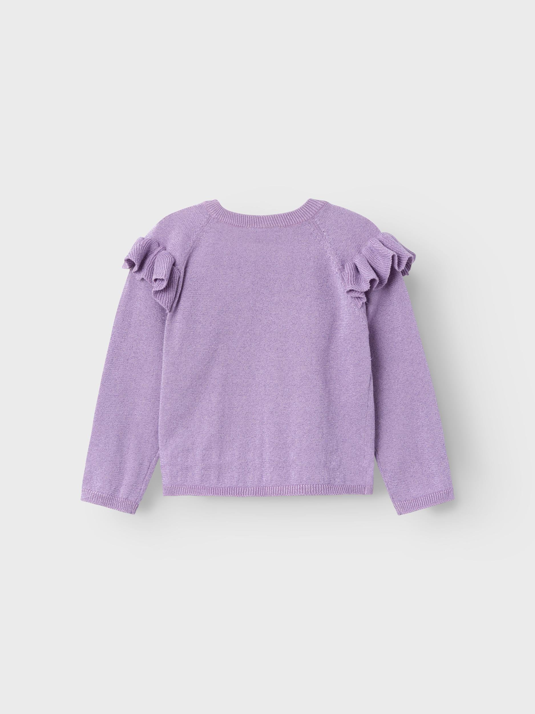 Resine Long Sleeve Knit Cardigan-Lavender Mist