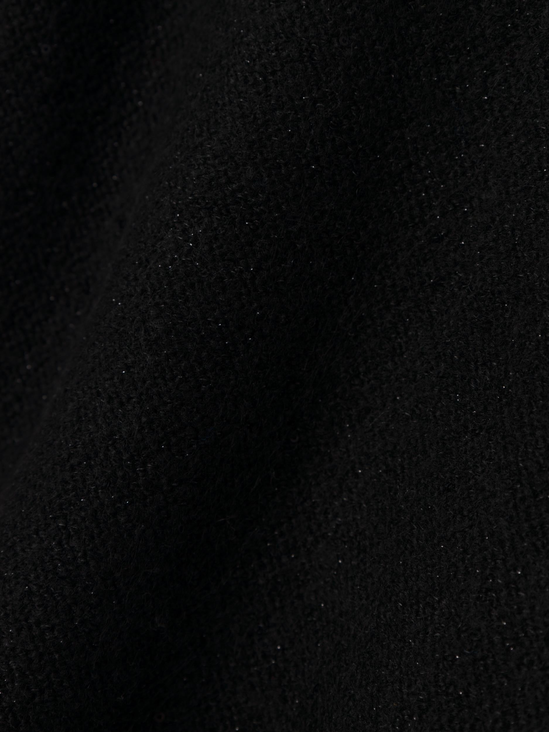 Girl's Simira Long Sleeve Knit-Black-Close Up View