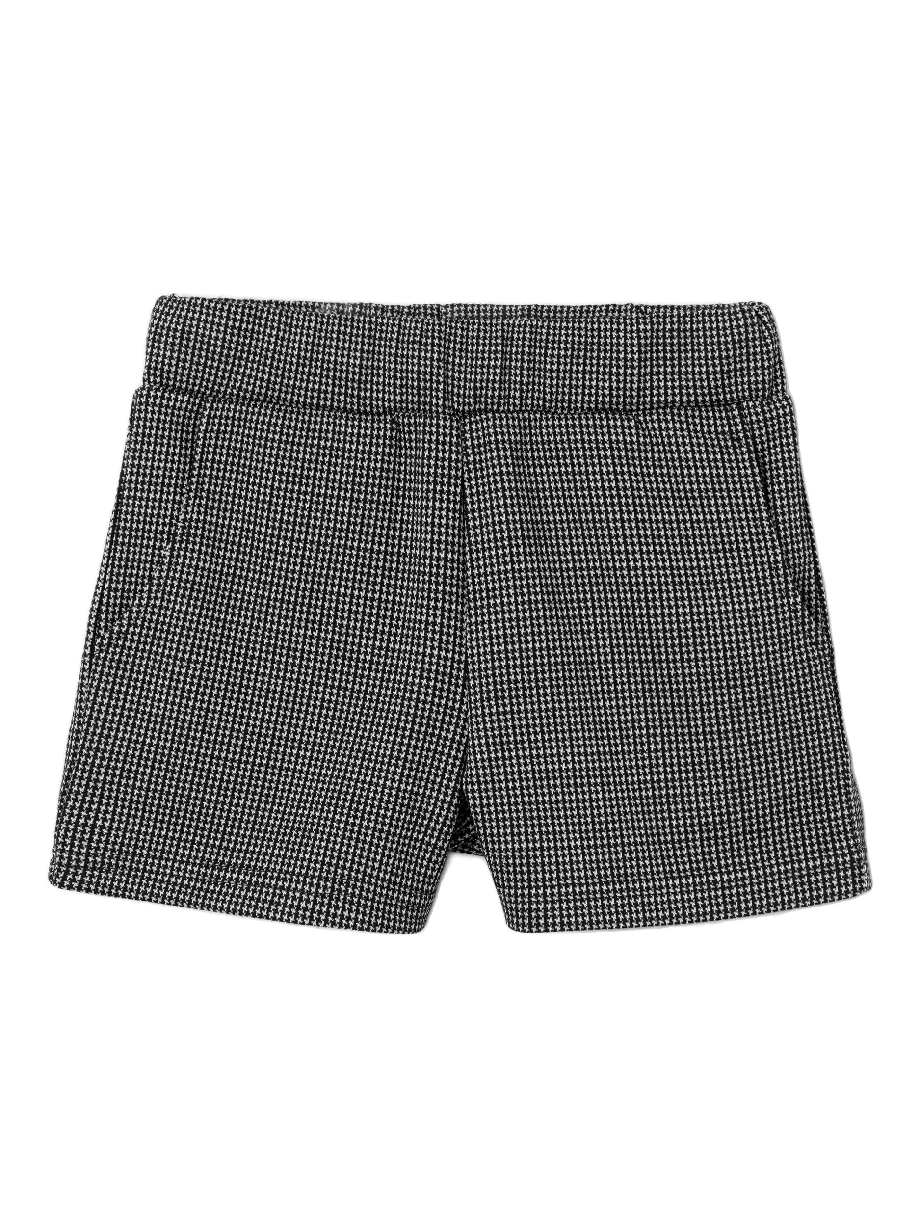 NAME IT Sachecka Heavy Jersey Shorts-Black Black front view