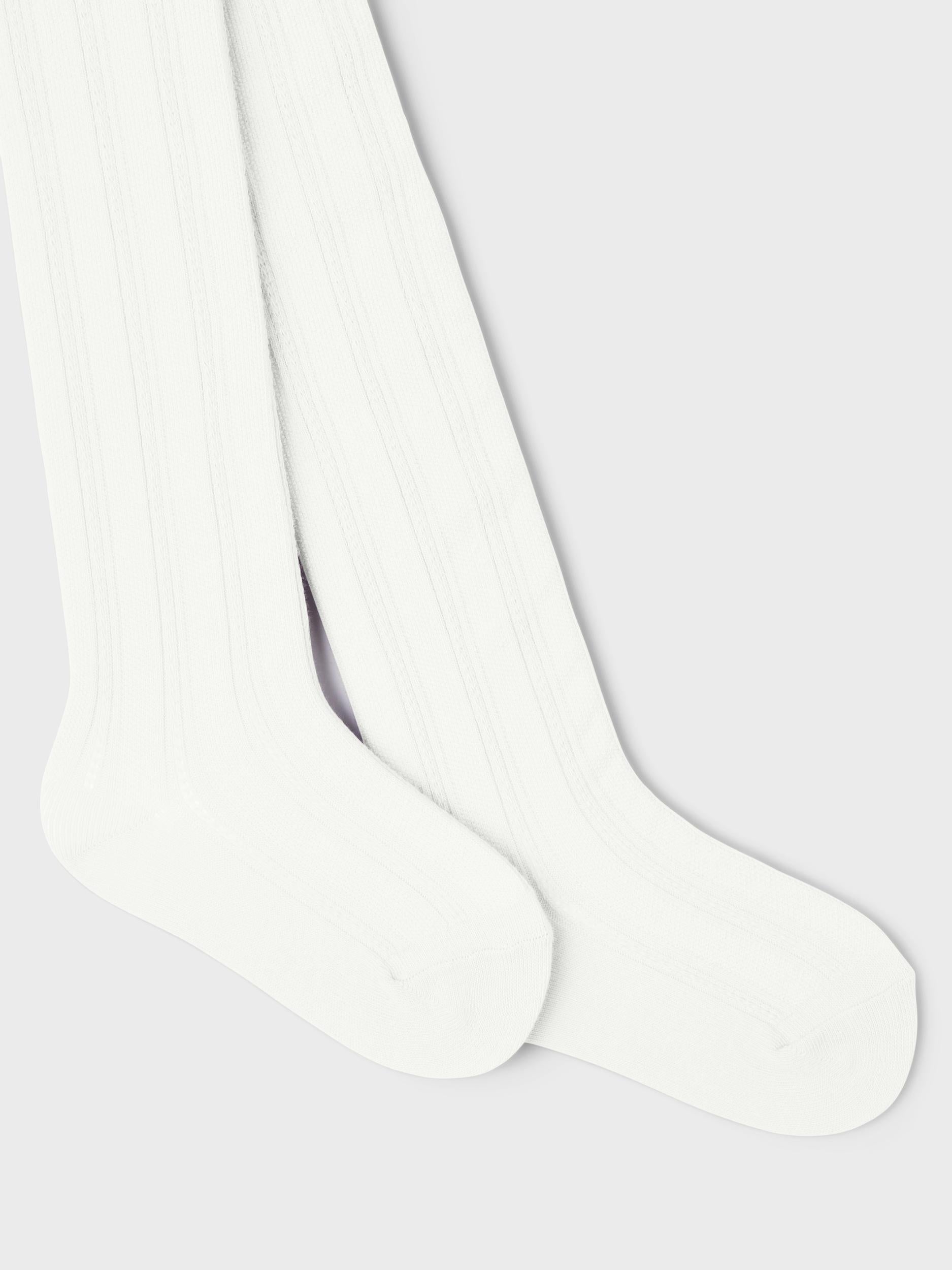 NAME IT Rose Pantyhose - White Bright White model front view