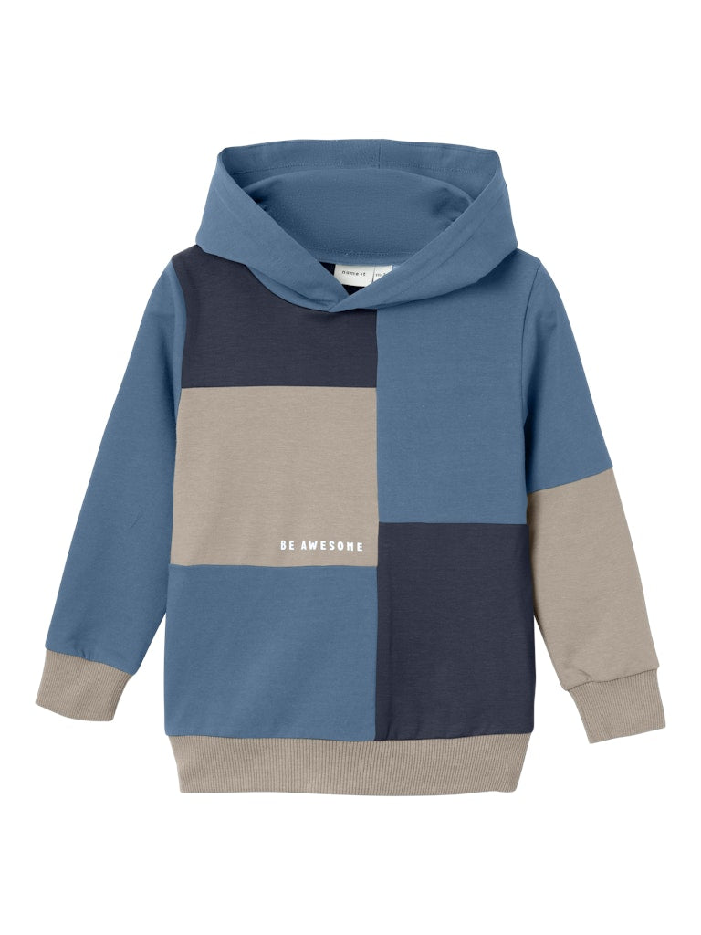 Boy's Lyne Sweat Hoodie-Coronet Blue-Front View