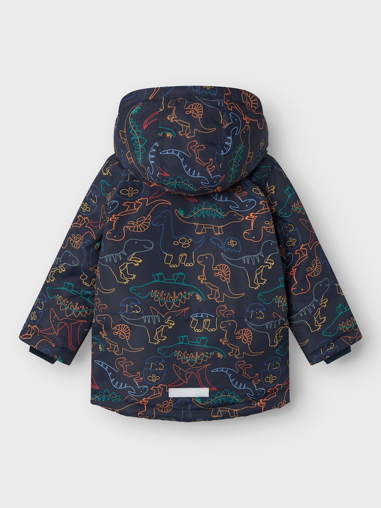 Boys Max Dinosaurs Print Jacket-Back View