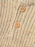 NAME IT Nesalle Newborn Long Sleeve Knit-Summer Sand Summer Sand model front view