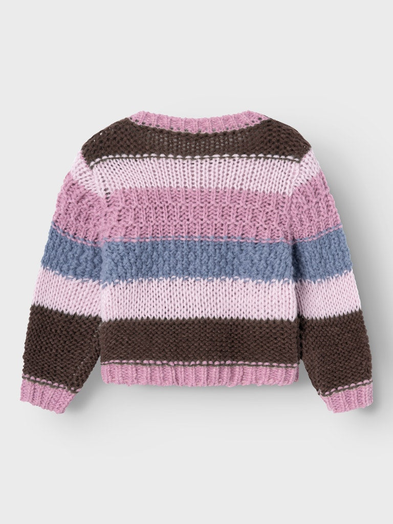 Girl's Oronja Long Sleeve Knit-Mauve Orchid-Back View