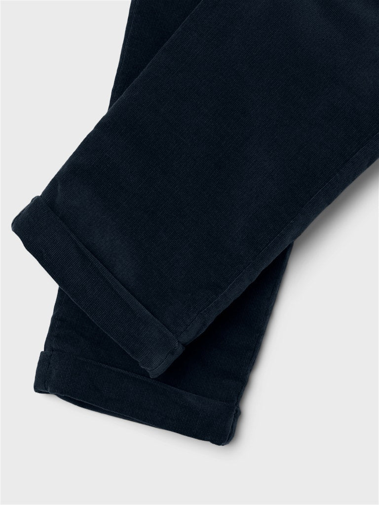 Ben Regular Cord Dark Sapphire Pant-Leg detail