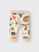 NAME IT Orvan Summer Sand Sweat Pant Summer Sand model front view