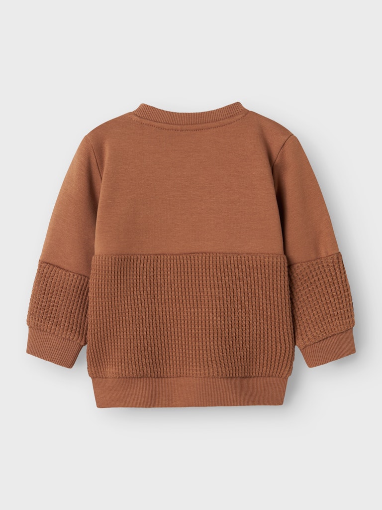 Boy's Nulton Long Sleeve Sweat-Pecan Pie-Back View