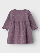 NAME IT Olinne Long Sleeve Dress-Arctic Dusk Arctic Dusk detail view