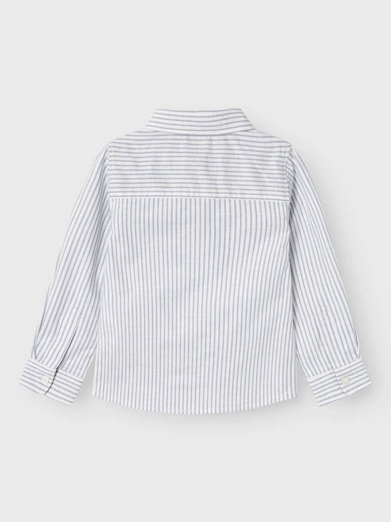 Bright White/Blue Stripe Rekid Shirt-Back view