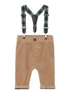 NAME IT Ben U Shape Cord Pants 8200-Weathered Teak Weathered Teak front view