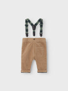 NAME IT Ben U Shape Cord Pants 8200-Weathered Teak Weathered Teak model front view
