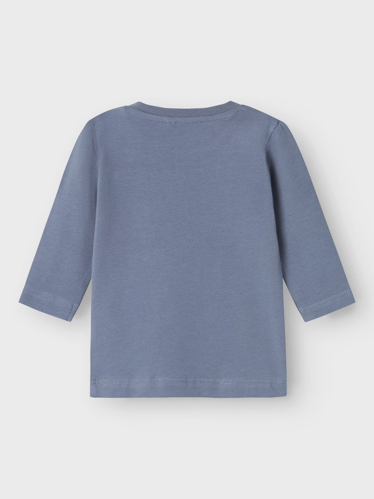 Boy's Raul Long Sleeve Top-Flint Stone-Back View