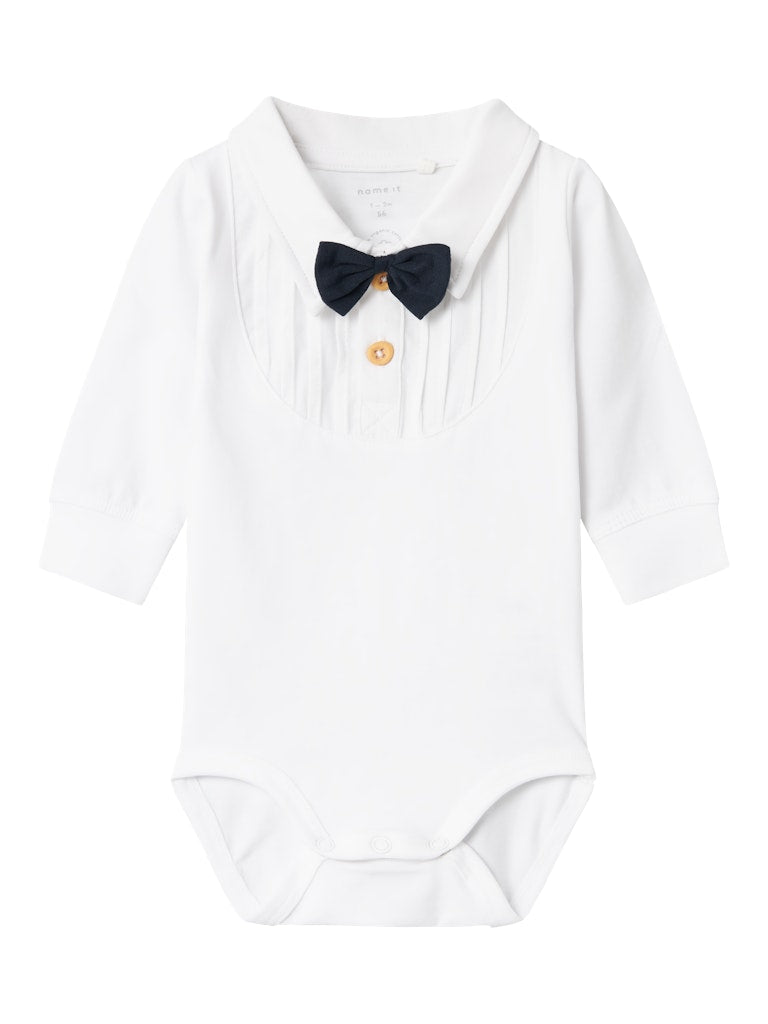 Boy's Ramus Long Sleeve Body-Bright White-Front View