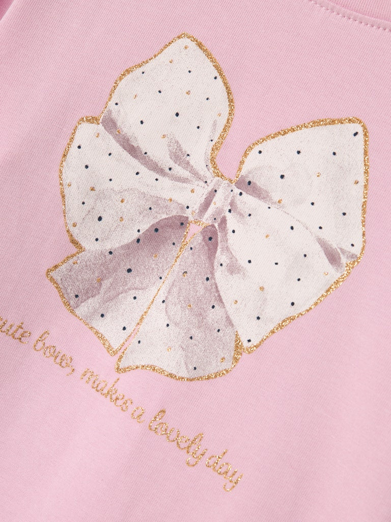 Rosalind Pink Top-Bow detail