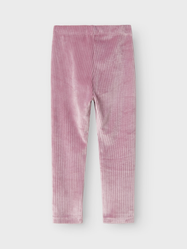 Girl's Veloa Velvet Legging-Mauve Orchid-Back View