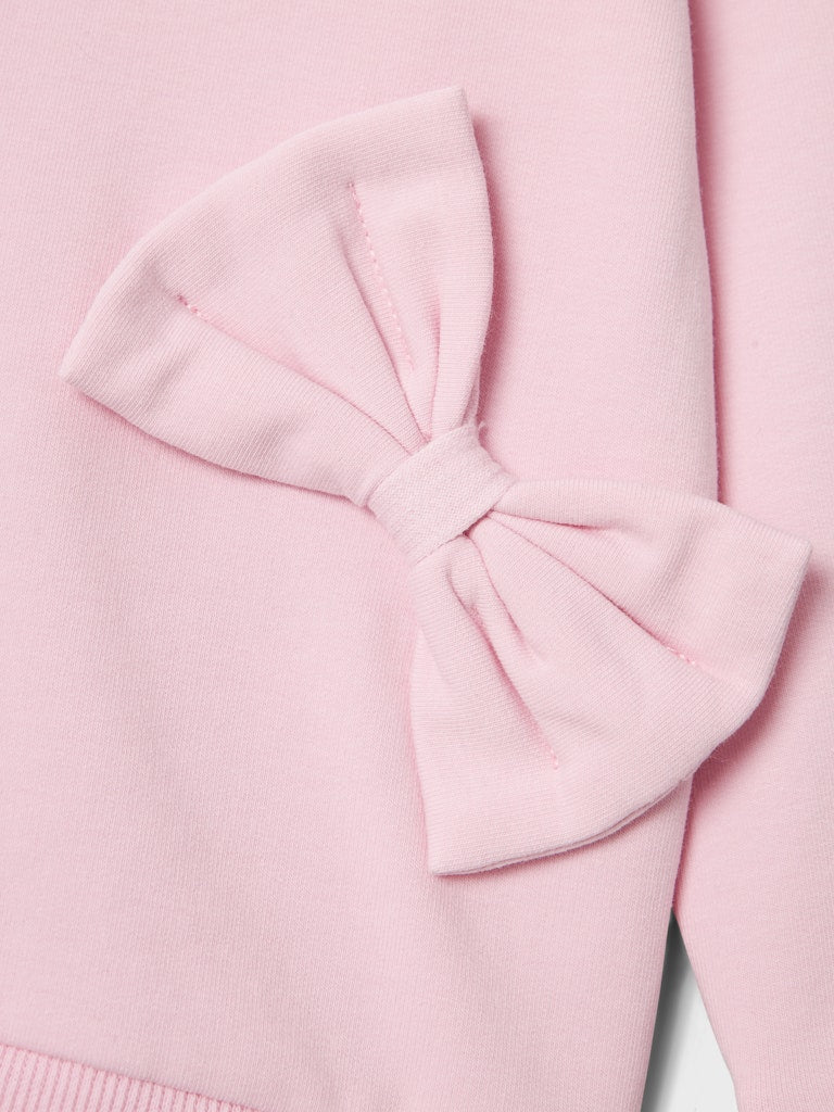 Rubow Pink Sweat Jumper-Bow detail