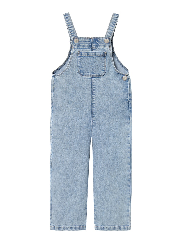 Ladies Maja Denim Overall 9308-Medium Blue Denim-Ghost Front View