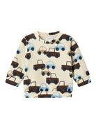NAME IT Sacar Long Sleeve Summer Sand Sweatshirt Summer Sand front view