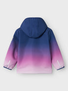 NAME IT Malta Softshell Dipdye Deep Blue Girls Jacket Deep Blue model front view