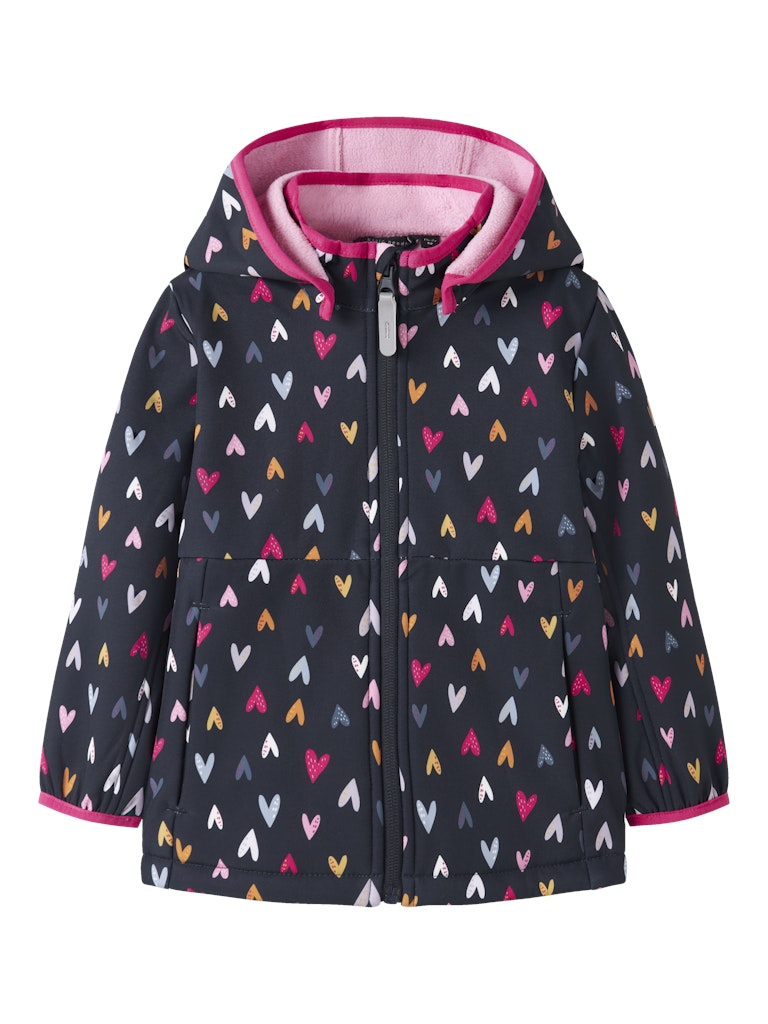 Girl's Malta Softshell Jacket-Dark Sapphire-Front View