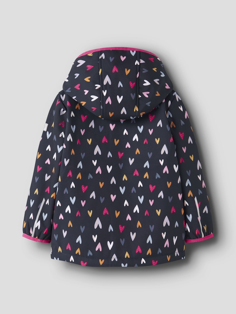 Girl's Malta Softshell Jacket-Dark Sapphire-Back View