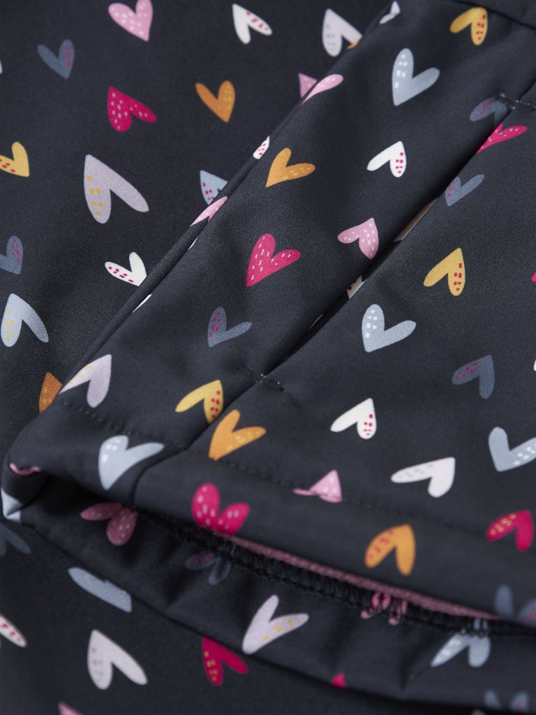 Girl's Malta Softshell Jacket-Dark Sapphire-Close Up View