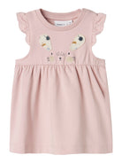 NAME IT Kleo Sweat Spencer Dress peyote melange model front view