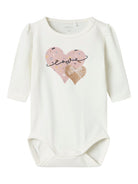 NAME IT Kinin Long Sleeve One Piece Body Cloud Dancer front view