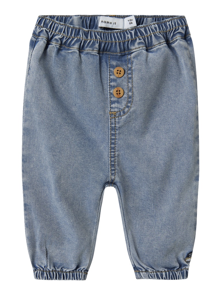 NAME IT Ben Baggy Jeans Light Blue Denim front view