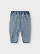 NAME IT Ben Baggy Jeans Light Blue Denim model front view