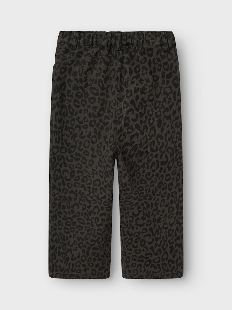 Bella Wide Leopard Print Pants-Back View