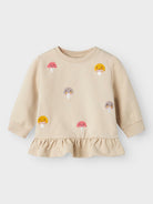 NAME IT Lamella Long Sleeve Sweatshirt Peyote front view