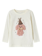 Ninna Long Sleeve Top-Cloud Dancer-Front View
