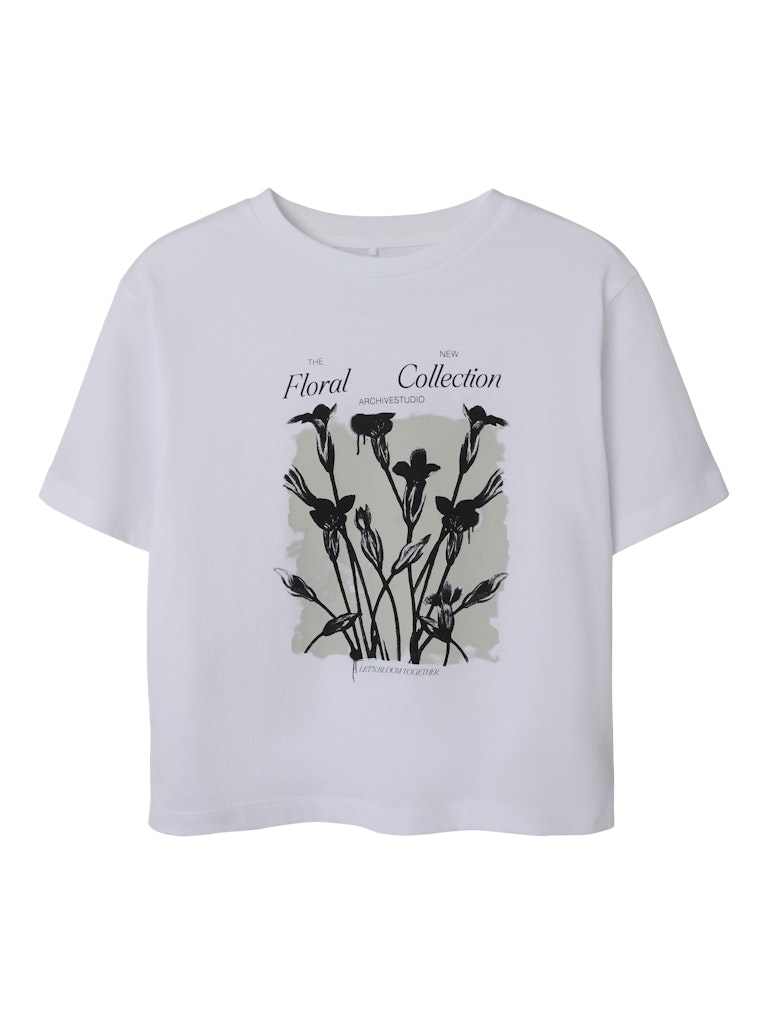 NAME IT Dagmar White Black Top White Black front view
