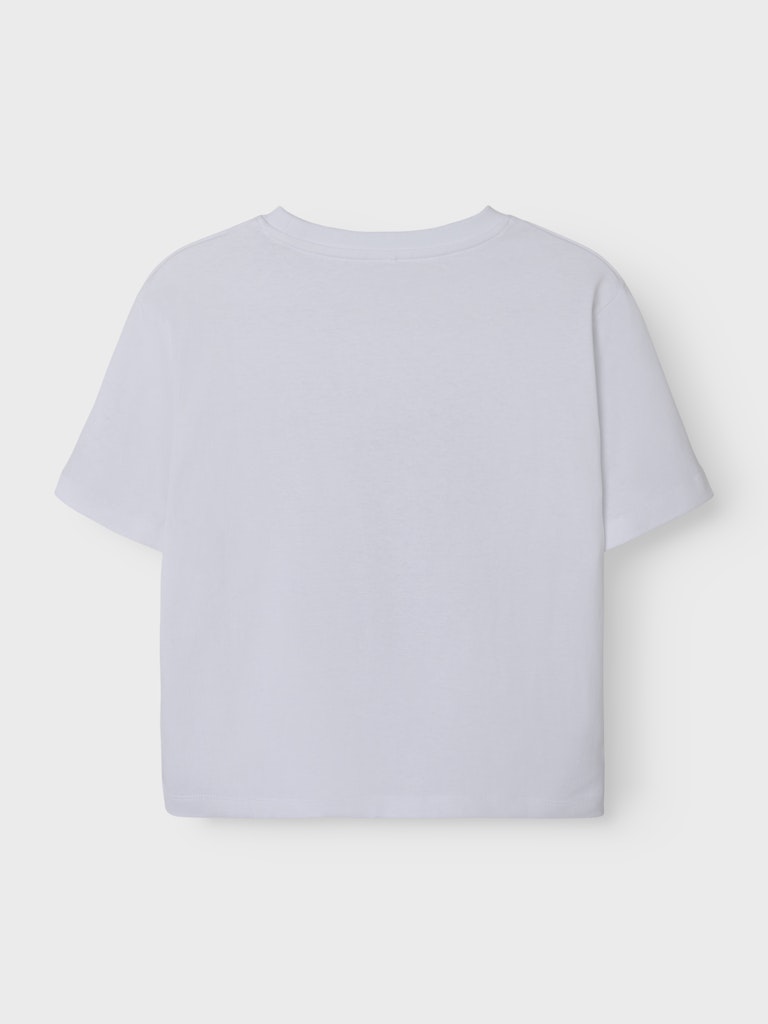 NAME IT Dagmar White Black Top White Black model front view