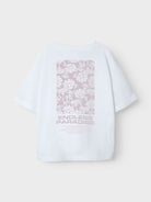 NAME IT Dagmar Bright White Top Bright White model front view