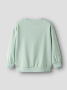 NAME IT Valona Long Sleeve Relax Sweat Gossamer Green detail view