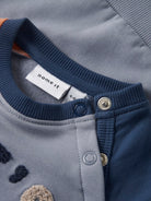 NAME IT Oktav Long Sleeve Sweatshirt-Insignia Blue Insignia Blue detail view
