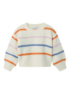 NAME IT Olenska Long Sleeve Knit Box-Cloud Dancer Cloud Dancer front view