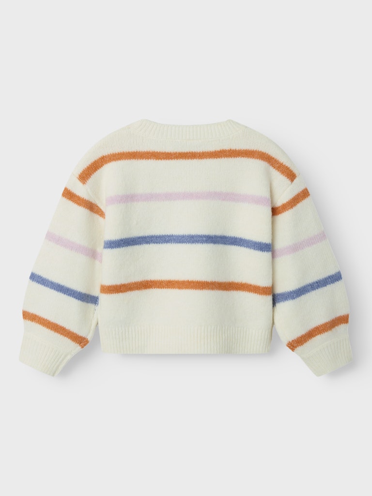 Olenska Long Sleeve Knit Box-Cloud Dancer-Back View