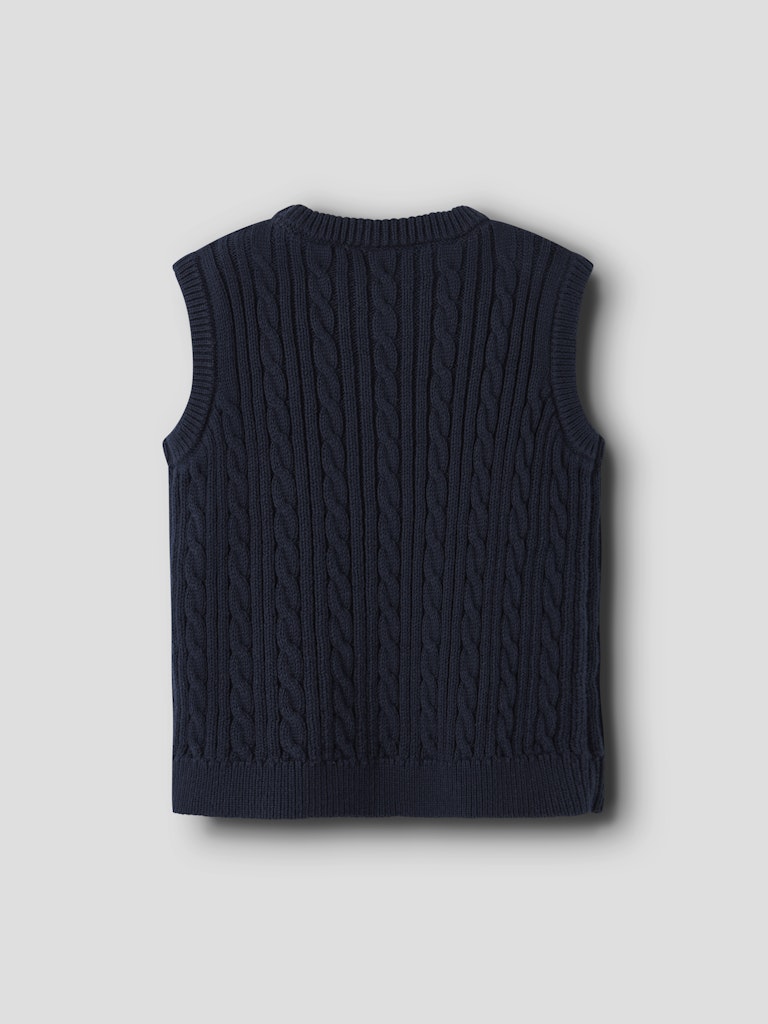 Roman Knit Vest-Navy Blazer-Back view