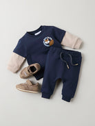 NAME IT Sumo Long Sleeve Sweatshirt-Navy Blazer Navy Blazer back view