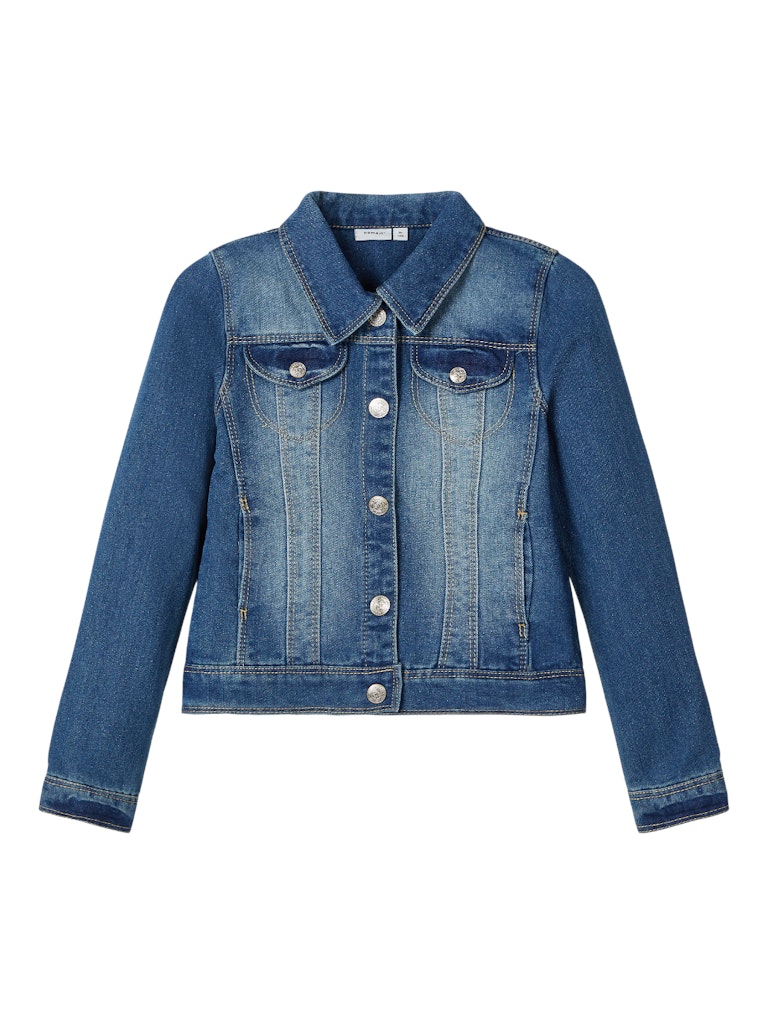 NAME IT Star Denim Jacket 2210-Medium Blue Denim Medium Blue Denim side view