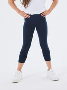 NAME IT Vivian Capri Legging-Dark Sapphire Dark Sapphire front view