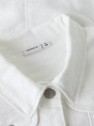 NAME IT Reja Twill Denim Jacket-Bright White Bright White side view