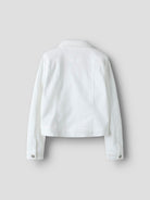 NAME IT Reja Twill Denim Jacket-Bright White Bright White back view